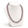 Lex & Lu Sterling Silver Majestik 4Row 4-5mm Purple Bead Twist Necklace 20'' - 3 - Lex & Lu