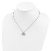 Lex & Lu Sterling Silver & CZ Brilliant Embers Bow Necklace 18'' - 4 - Lex & Lu