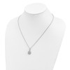 Lex & Lu Sterling Silver & CZ Brilliant Embers Teardrop Necklace 18'' LAL114111 - 4 - Lex & Lu