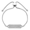 Lex & Lu Sterling Silver CZ Brilliant Embers Adjustable Bracelet LAL114163 - 4 - Lex & Lu