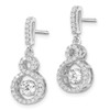 Lex & Lu Sterling Silver & Vibrant CZ Brilliant Embers Earrings LAL114188 - 2 - Lex & Lu