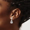 Lex & Lu Sterling Silver & Vibrant CZ Brilliant Embers Earrings LAL114188 - 3 - Lex & Lu