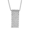 Lex & Lu Sterling Silver & CZ Brilliant Embers Necklace 18'' LAL114201 - Lex & Lu