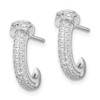 Lex & Lu Sterling Silver & CZ Brilliant Embers Earrings LAL114203 - 2 - Lex & Lu