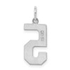 Lex & Lu Sterling Silver Medium Polished Number 5 - 4 - Lex & Lu