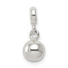 Lex & Lu Sterling Silver Small Polished Bead Enhancer - Lex & Lu