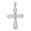 Lex & Lu Sterling Silver Vermeil CZ Cross Pendant - 4 - Lex & Lu