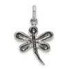 Lex & Lu Sterling Silver Antiqued Dragonfly Pendant - 4 - Lex & Lu