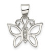 Lex & Lu Sterling Silver CZ Butterfly Pendant LAL114641 - 4 - Lex & Lu