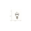 Lex & Lu Sterling Silver w/Rhodium Love CZ Heart Pendant - 2 - Lex & Lu