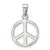 Lex & Lu Sterling Silver Peace Sign Pendant - 4 - Lex & Lu