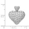 Lex & Lu Sterling Silver CZ Puffed Heart Pendant - 3 - Lex & Lu