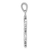 Lex & Lu Sterling Silver w/Rhodium Stellux Crystal Snowflake Pendant - 2 - Lex & Lu