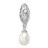Lex & Lu Sterling Silver w/Rhodium White FW Cultured Pearl Pendant - 4 - Lex & Lu