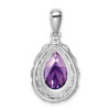 Lex & Lu Sterling Silver Amethyst Pendant LAL114955 - 4 - Lex & Lu Lex & Lu Sterling Silver Amethyst Pendant LAL114955 - 4 - Lex & Lu