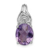 Lex & Lu Sterling Silver Amethyst Pendant LAL114962 - Lex & Lu