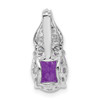 Lex & Lu Sterling Silver Amethyst Pendant LAL114962 - 4 - Lex & Lu