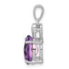 Lex & Lu Sterling Silver Amethyst Pendant LAL114972 - 2 - Lex & Lu