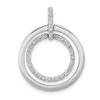 Lex & Lu Sterling Silver w/Rhodium Diamond Pendant LAL115371 - Lex & Lu