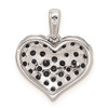 Lex & Lu Sterling Silver Diamond & Sapphire Heart Pendant LAL115410 - 4 - Lex & Lu