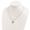 Lex & Lu Sterling Silver Black & White Diamond Pendant LAL115477 - 5 - Lex & Lu