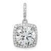 Lex & Lu Sterling Silver Polished CZ Pendant LAL115551 - Lex & Lu