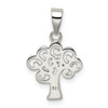 Lex & Lu Sterling Silver Polished Tree Pendant LAL115580 - 4 - Lex & Lu