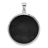 Lex & Lu Sterling Silver w/Rhodium D/C Onyx Pendant LAL115613 - 4 - Lex & Lu