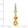 Lex & Lu Sterling Silver Citrine Pendant LAL115629 - 3 - Lex & Lu