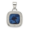 Lex & Lu Sterling Silver Sodalite Stone Pendant - 4 - Lex & Lu