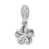 Lex & Lu Sterling Silver Antiqued Flower Marcasite Pendant - 3 - Lex & Lu