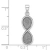 Lex & Lu Sterling Silver w/Rhodium Laser-cut Infinity Symbol Pendant - 4 - Lex & Lu