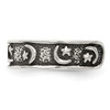 Lex & Lu Sterling Silver Antiqued Moon & Star Toe Ring - 4 - Lex & Lu