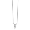 Lex & Lu Sterling Silver White Ice Diamond Necklace 18'' LAL117033 - 2 - Lex & Lu