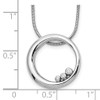 Lex & Lu Sterling Silver White Ice Diamond Single RIng Necklace 18'' - 3 - Lex & Lu