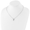 Lex & Lu Sterling Silver White Ice Diamond Slide Pendant - 4 - Lex & Lu