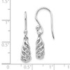 Lex & Lu Sterling Silver White Ice Diamond Spiral Dangle Earrings - 4 - Lex & Lu