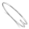 Lex & Lu Sterling Silver White Ice Diamond Bangle - 5 - Lex & Lu