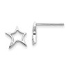 Lex & Lu Sterling Silver White Ice Diamond Star Post Earrings LAL117157 - Lex & Lu