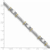 Lex & Lu Sterling Silver and Vermeil CZ Bracelet - 3 - Lex & Lu