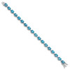 Lex & Lu Sterling Silver Blue Topaz Bracelet LAL117234 - 2 - Lex & Lu