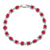 Lex & Lu Sterling Silver Ruby Bracelet LAL117245 - 4 - Lex & Lu