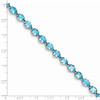 Lex & Lu Sterling Silver Light Swiss Blue Topaz Bracelet LAL117264 - 3 - Lex & Lu