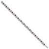 Lex & Lu Sterling Silver Garnet Diamond Bracelet LAL117320 - 2 - Lex & Lu