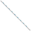 Lex & Lu Sterling Silver Blue Topaz Bracelet LAL117330 - 2 - Lex & Lu