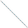 Lex & Lu Sterling Silver Blue Topaz Bracelet LAL117339 - 2 - Lex & Lu