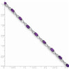 Lex & Lu Sterling Silver Amethyst Bracelet LAL117346 - 3 - Lex & Lu