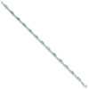 Lex & Lu Sterling Silver Blue Topaz Bracelet LAL117347 - 2 - Lex & Lu