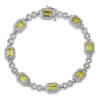 Lex & Lu Sterling Silver Peridot Bracelet LAL117350 - 5 - Lex & Lu