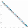 Lex & Lu Sterling Silver Blue Topaz Bracelet LAL117365 - 3 - Lex & Lu